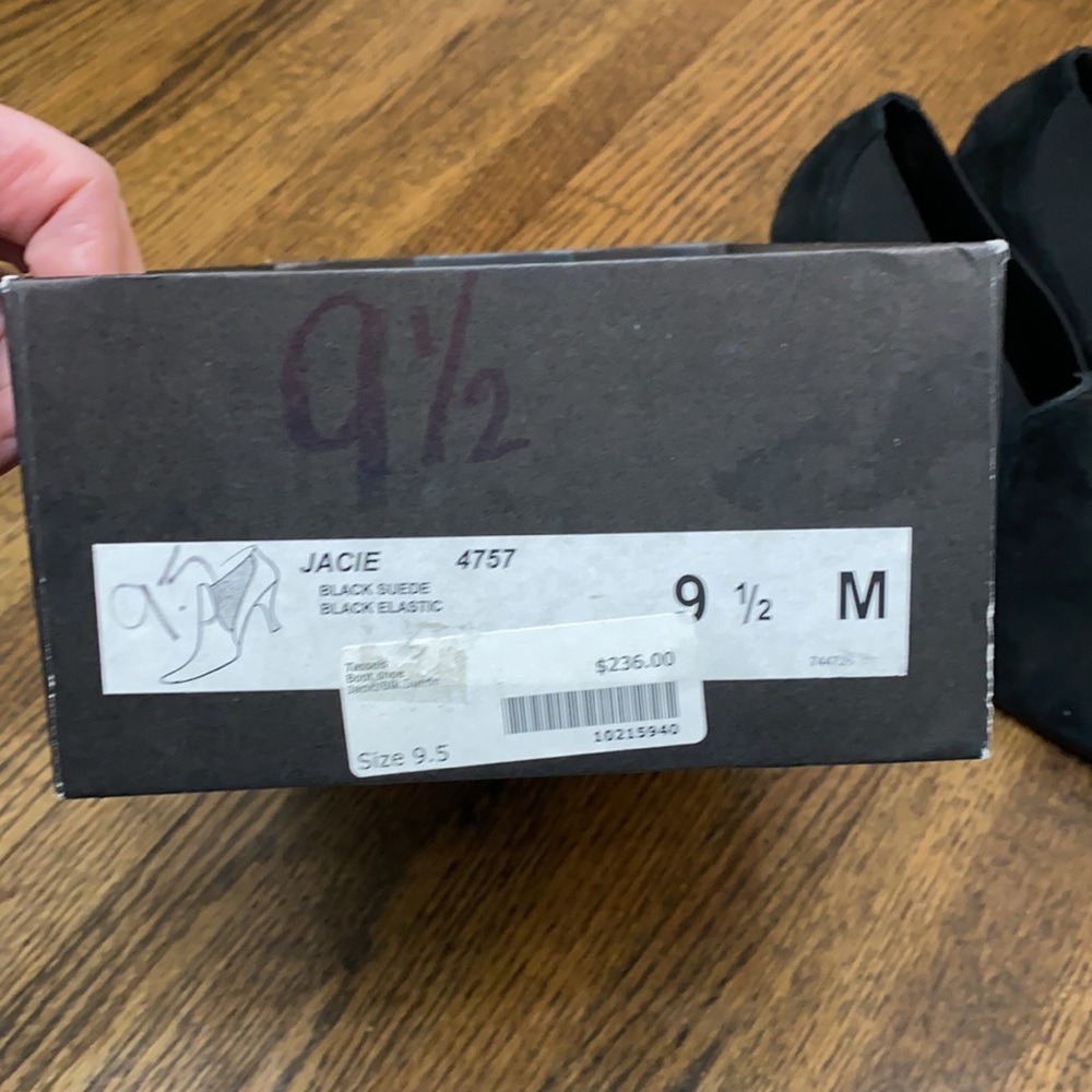 Costa Blanca Black Stiletto Heels (9.5) Made in Spain (GUC) - Picture 7 of 9